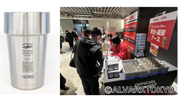 ドリンク容器リユースサービスの様子
