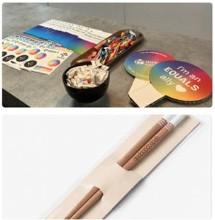 従業員へ配布された記念品